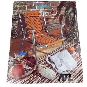 Vintage Nylotex Qualicraft Weaving Knitting Pattern Booklet Chair Slippers Mat